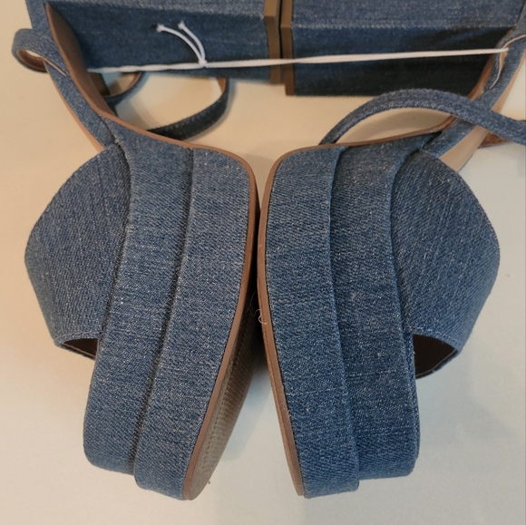 NWT Women's Alessia Platform Heels - Wild Fable Blue size 9.5 - Picture 7 of 11